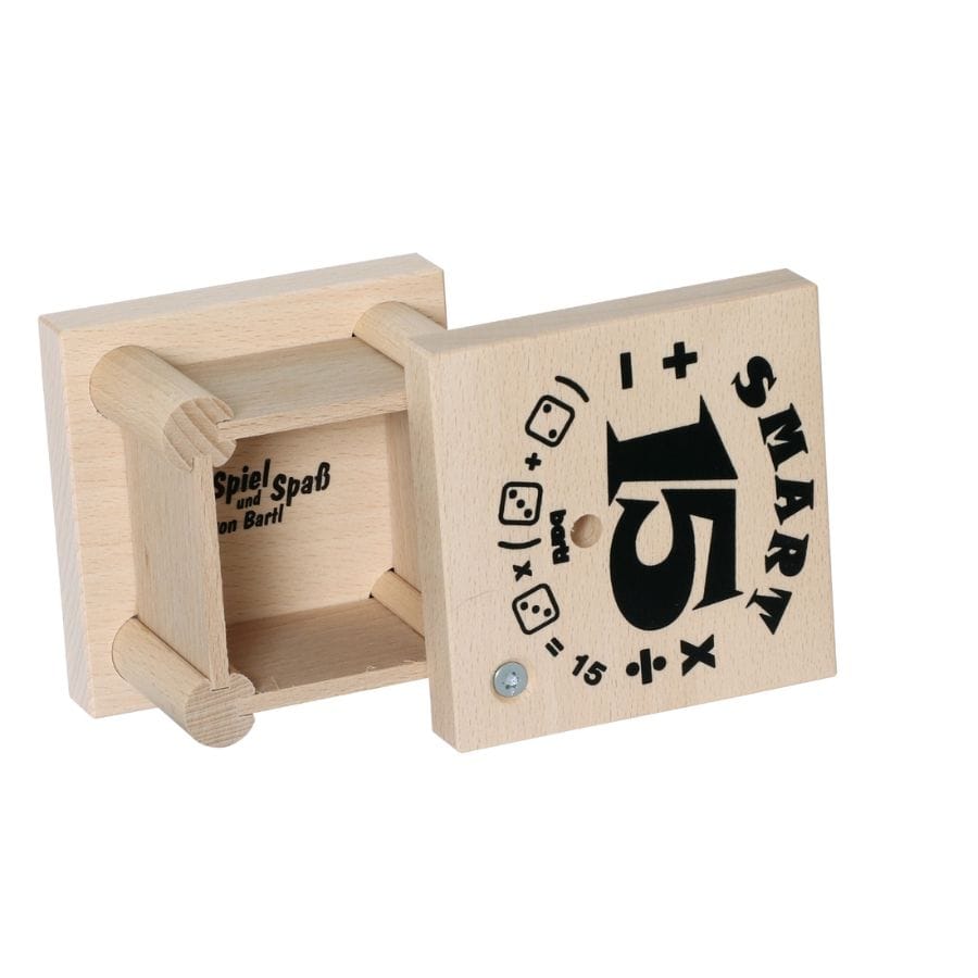 Bartl Gesellschaftsspiel Bartl Smart 15 Würfelspiel aus Holz – Rechenspiel ab 6 Jahren