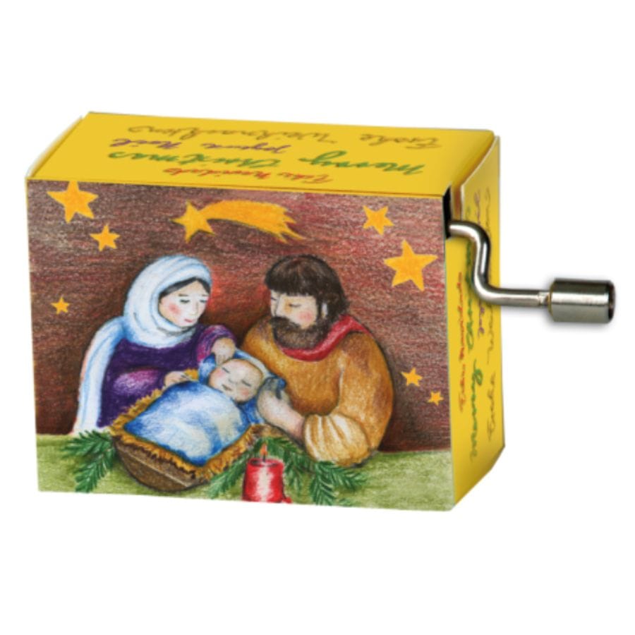 Fridolin Spieluhr Kurbelspieldose Spieluhr, Weihnacht/Stille Nacht, Krippe