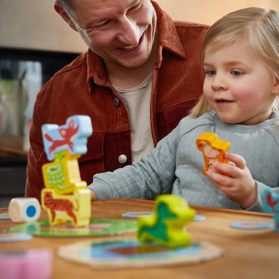 HABA Geschicklichkeitsspiele HABA Stapelspiel – Meine ersten Spiele: Tier auf Tier Junior, ab 2 Jahre