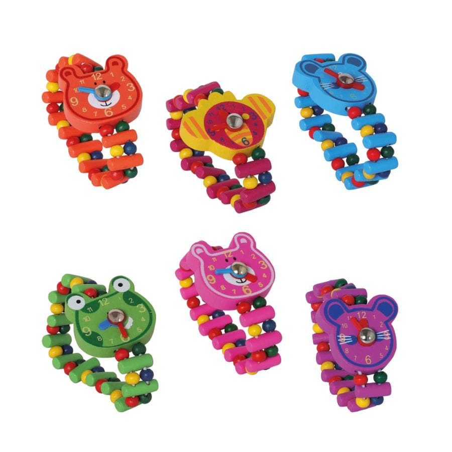 Bartl Kinderschmuck Bartl Holzuhr Holzarmbanduhr Tier – Lernuhr für Kinder ab 3 Jahren