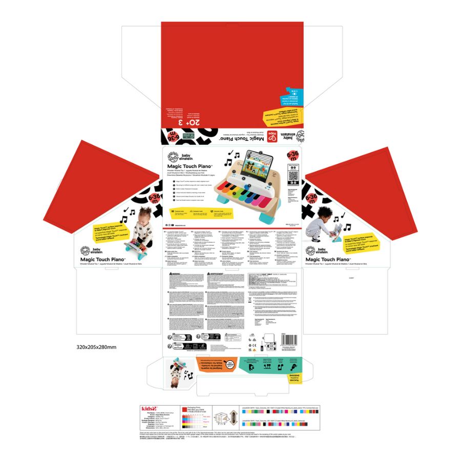 Hape Holzklavier Touch – Interaktives Kinderklavier ab 12 Monate