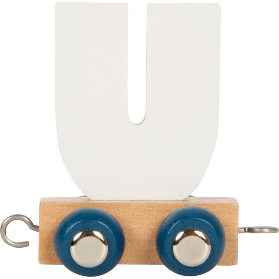 Legler Dekoration U small foot Holz-Buchstabenzug „Polar“ – personalisiertes Geschenk ab 2 Jahre