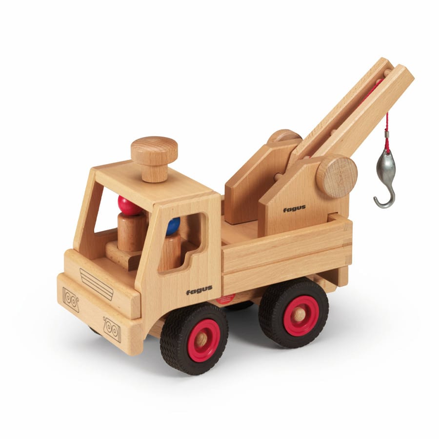 Fagus Holzfahrzeug Fagus Kranaufsatz für Unimog – Holzspielzeug ab 3 Jahren