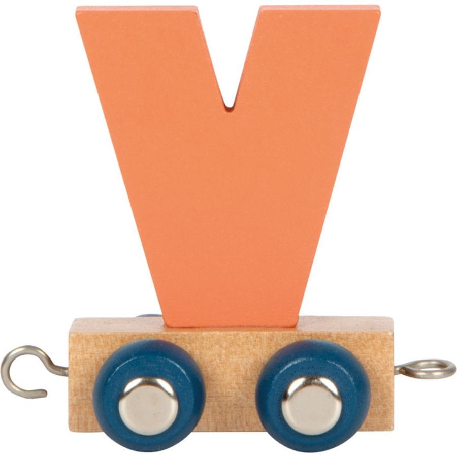 Legler Dekoration V small foot Holz-Buchstabenzug „Polar“ – personalisiertes Geschenk ab 2 Jahre