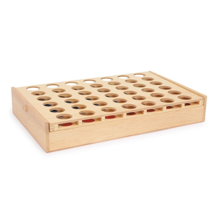 Legler Gesellschaftsspiel Small foot Vier in einer Reihe – Reiseedition aus Holz ab 5 Jahren