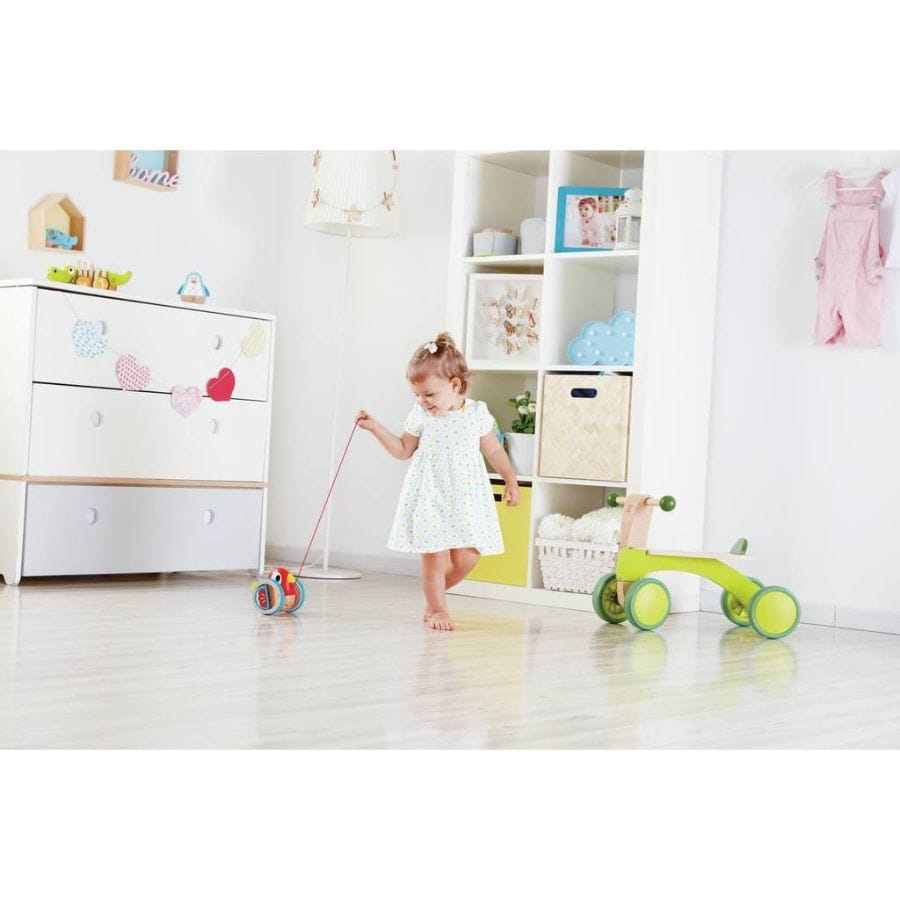Toynamics Nachzieh-Spielzeug Hape Nachziehvogel Viola – Holzspielzeug ab 12 Monate