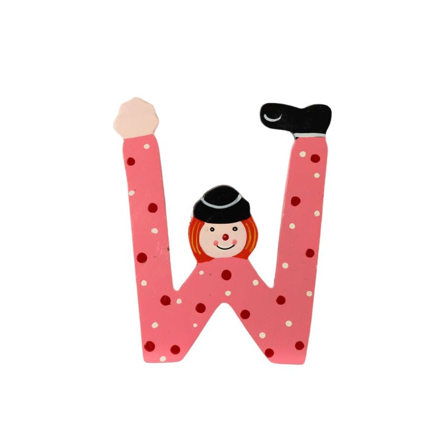Gico Dekoration W Türbuchstaben Clownbuchstaben Holz A - Z