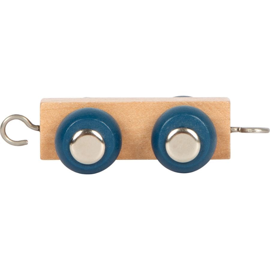 Legler Dekoration Waggon klein/blau small foot Holz-Buchstabenzug „Polar“ – personalisiertes Geschenk ab 2 Jahre