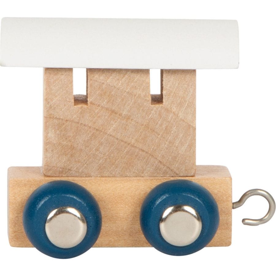 Legler Dekoration Waggon natur /weiß small foot Holz-Buchstabenzug „Polar“ – personalisiertes Geschenk ab 2 Jahre