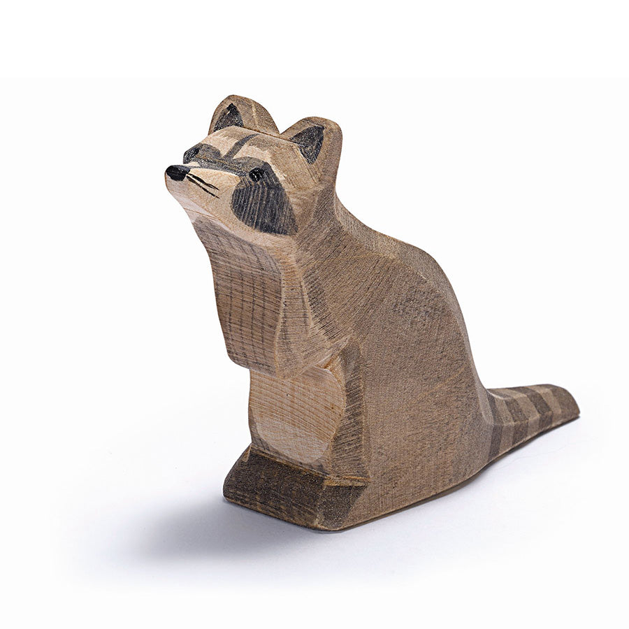 Waschbär sitzend 16271 Holzfigur von Ostheimer