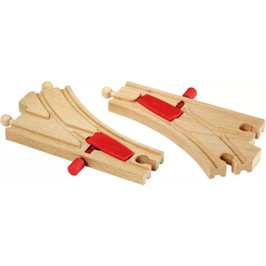 Brio Züge & Eisenbahnsets BRIO World Mechanisches Weichenpaar (L1/M1) – ab 3 Jahren
