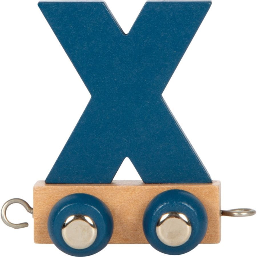 Legler Dekoration X small foot Holz-Buchstabenzug „Polar“ – personalisiertes Geschenk ab 2 Jahre