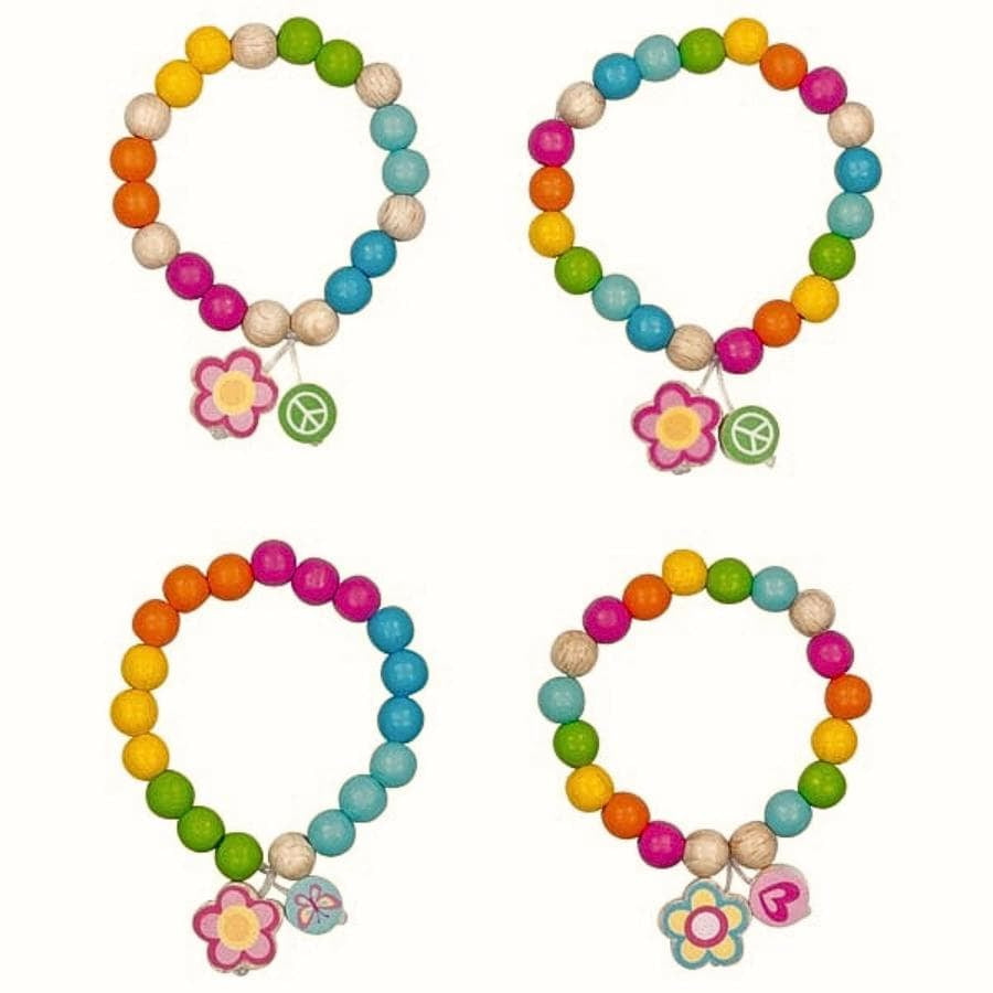 Goki Kinderschmuck goki Armband „goki66“ aus Buchenholz – farbenfroh & Made in Germany