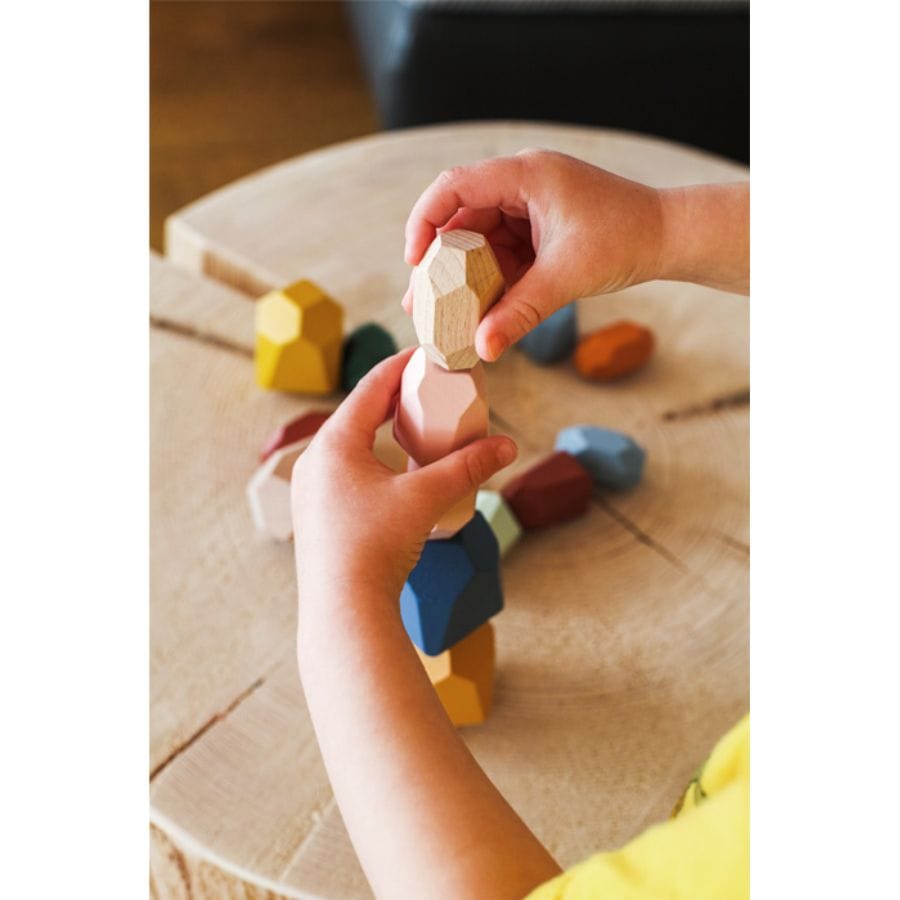 Legler Bausteine & Bauspielzeug Montessori Balanciersteine Safari aus Holz