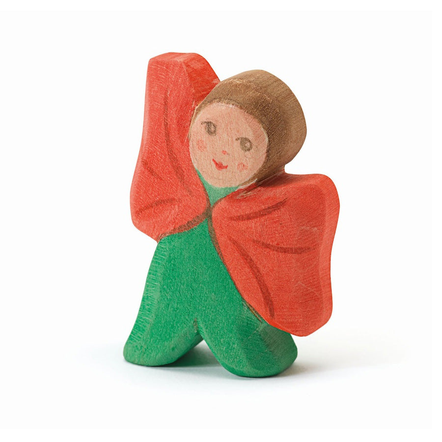 Blumenkind Mohn Holzfigur von Ostheimer