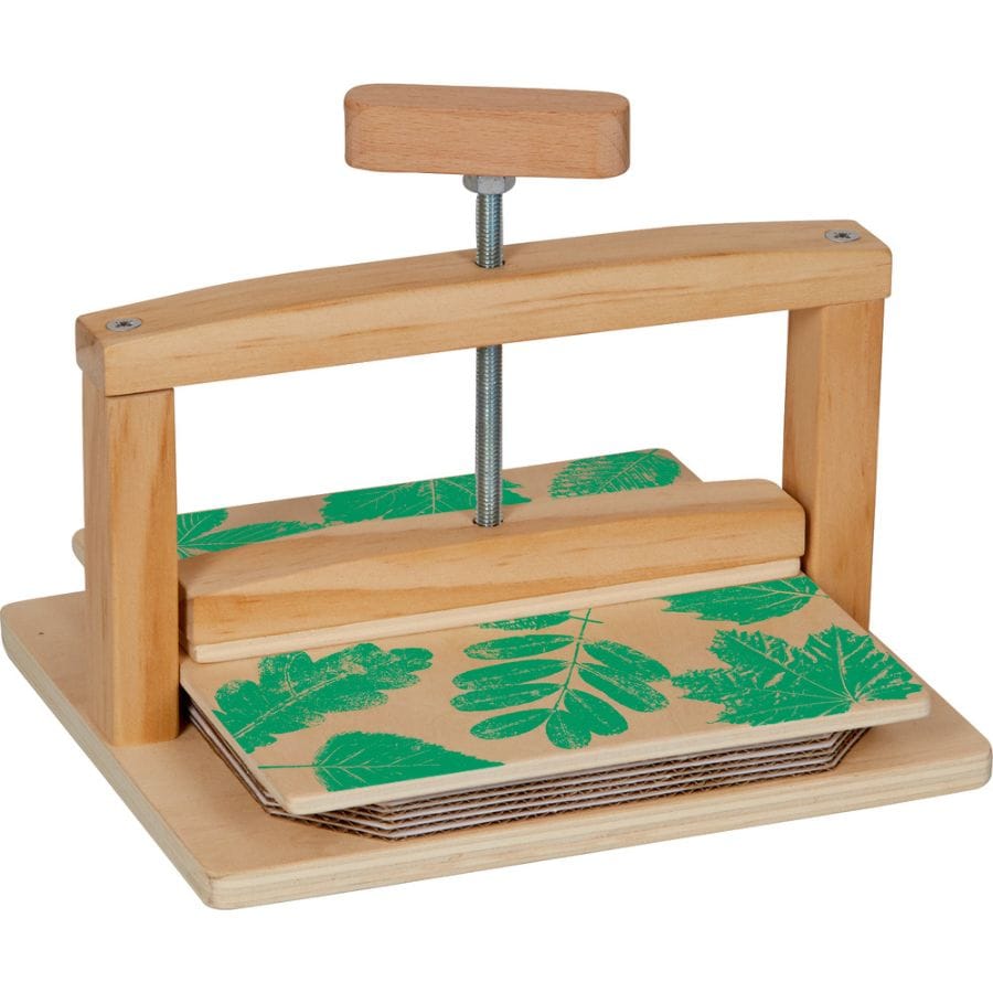 Spiegelburg Kunst- & Bastelsets Spiegelburg Nature Zoom Blumenpresse – Bausatz aus Holz ab 5 Jahre