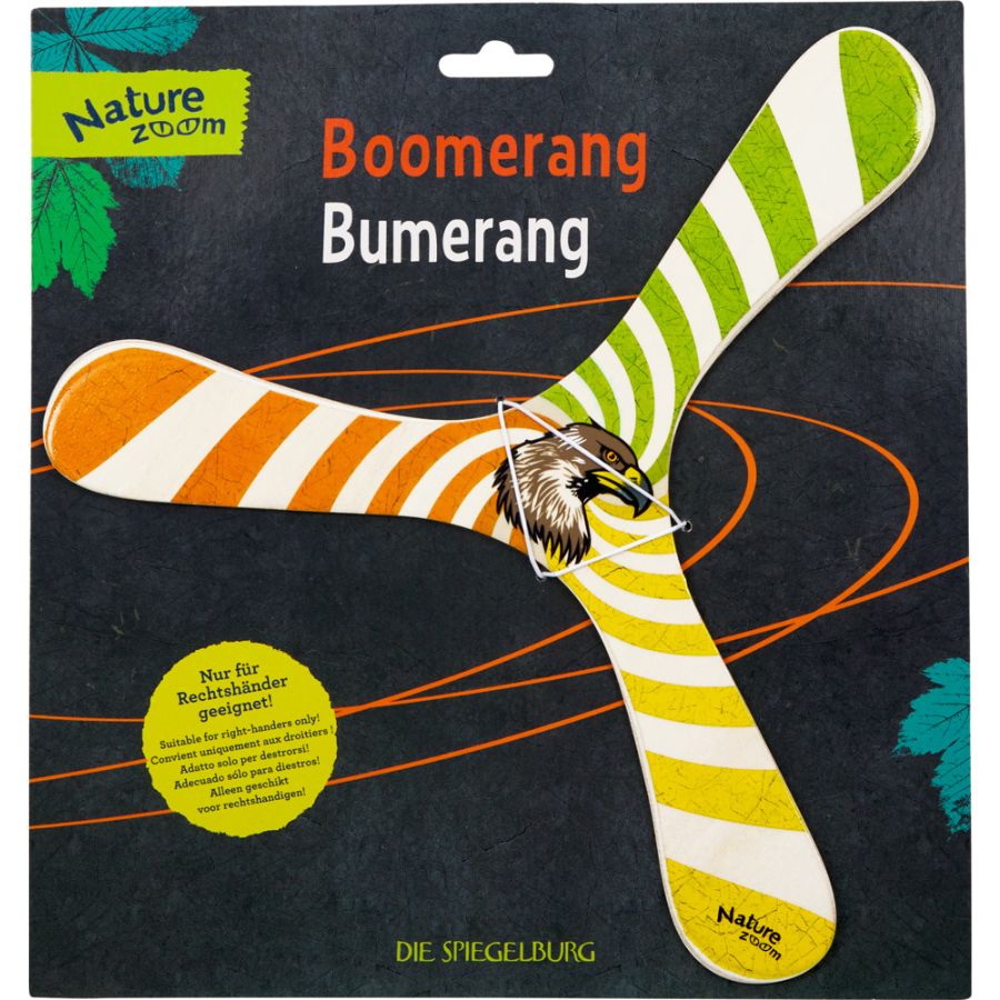 Bumerang Nature Zoom aus Holz – Kinder Outdoor-Spiel ab 6 Jahre