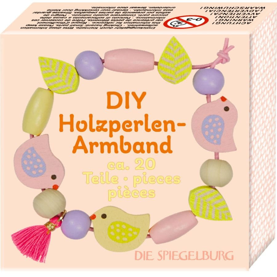 Spiegelburg Kunst- & Bastelsets Spiegelburg DIY Holzperlenarmband „Fröhliche Ostern“ – Bastelset für Kinder