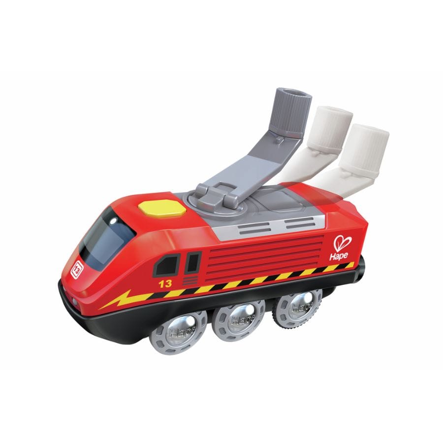 Hape Züge & Eisenbahnsets Hape – Aufladbare Lok, mit Kurbel & Lichtfunktion, ab 3 Jahre