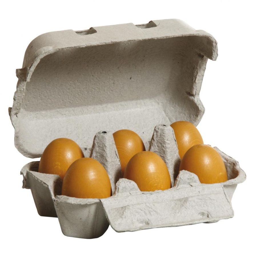 Eier, braun im Karton
