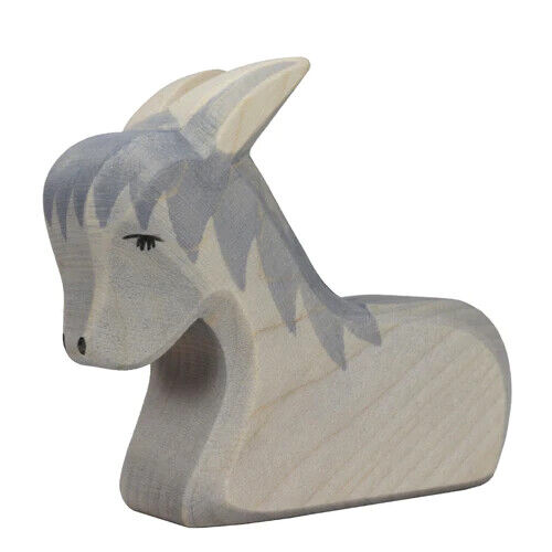 Ostheimer Heilige Familie I mit Esel, 5-teilig, handgefertigte Holzfiguren, ab 3 Jahren