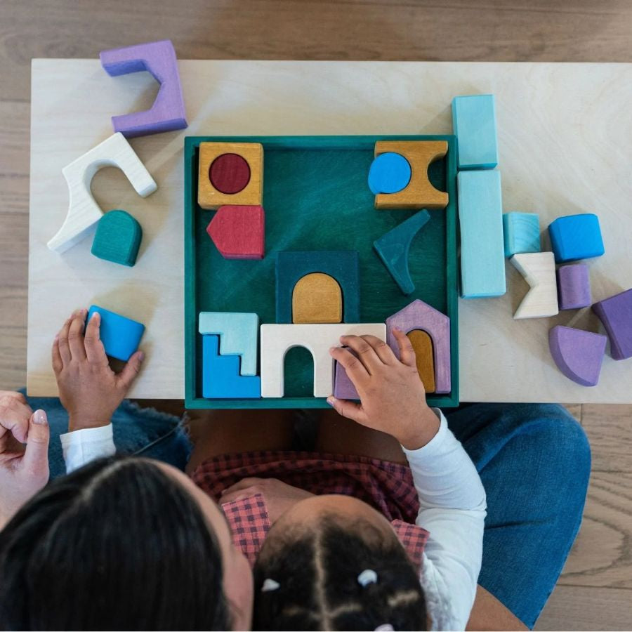 Grimm’s Kleiner Baukasten Floors – Architektonischer Holzbaukasten, ab 1 Jahr