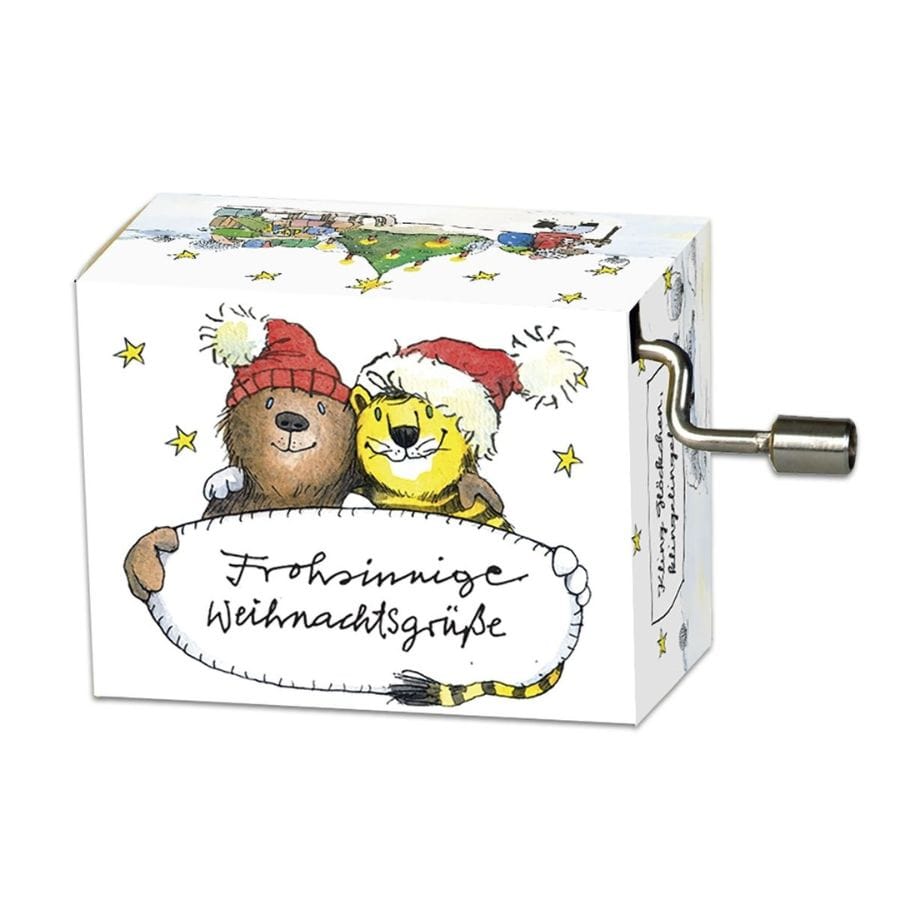 Fridolin Spieluhr Kurbelspieldose Kling Glöckchen – Janosch Frohsinnige Weihnachtsgrüße