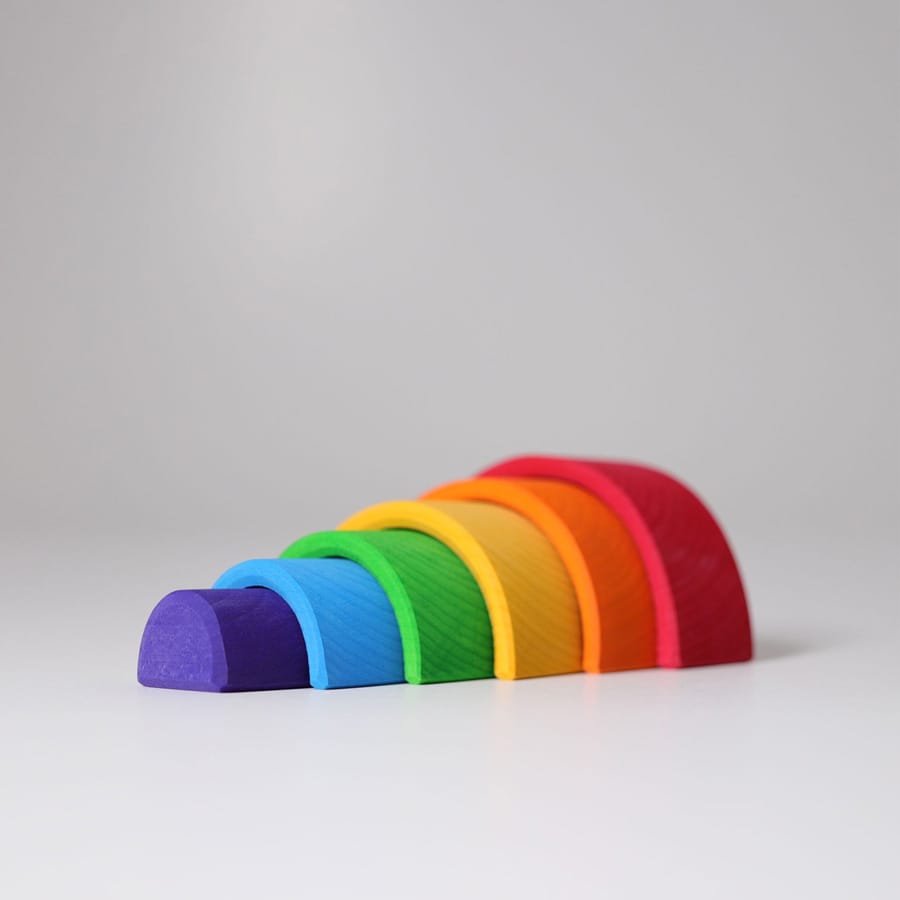 GRIMM'S Bausteine & Bauspielzeug Kleiner Regenbogen