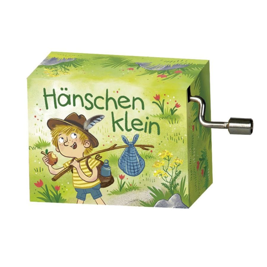 Fridolin Spieluhr Fridolin Kurbelspieldose „Hänschen klein“ auf Resonanzholz – handbetrieben