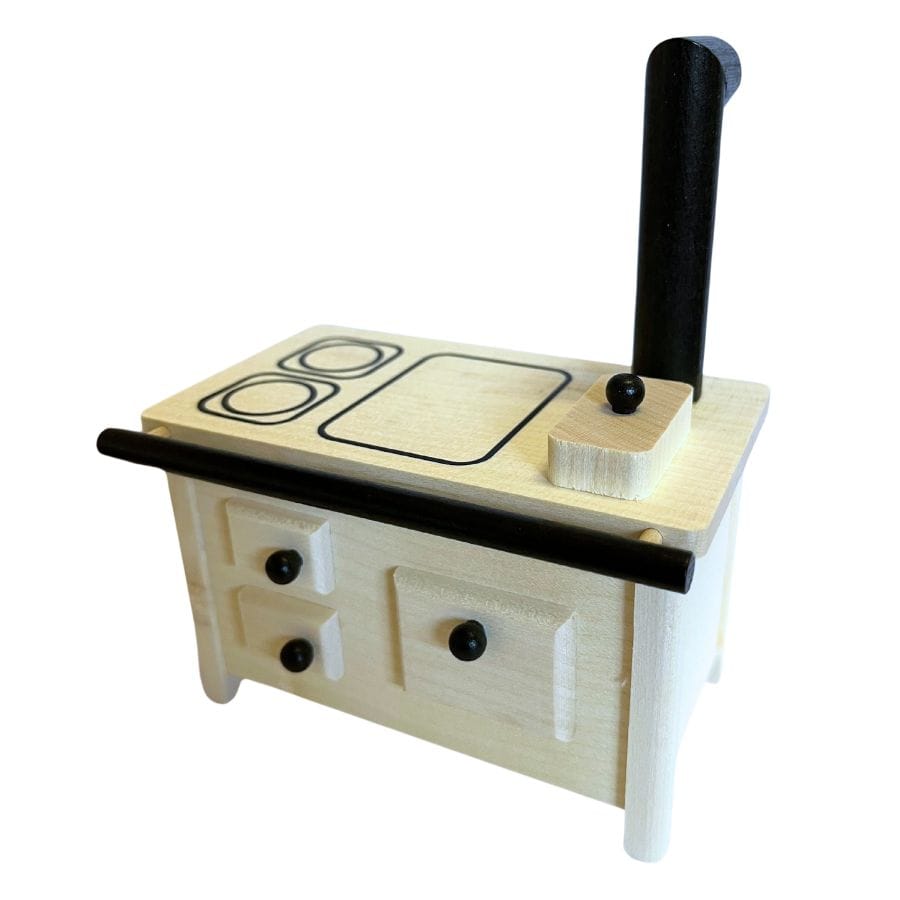 Rülke Puppenhaus-Zubehör Rülke Holzküchenofen aus Ahornholz fürs Puppenhaus – Made in Germany, 1:12, ab 3 Jahre