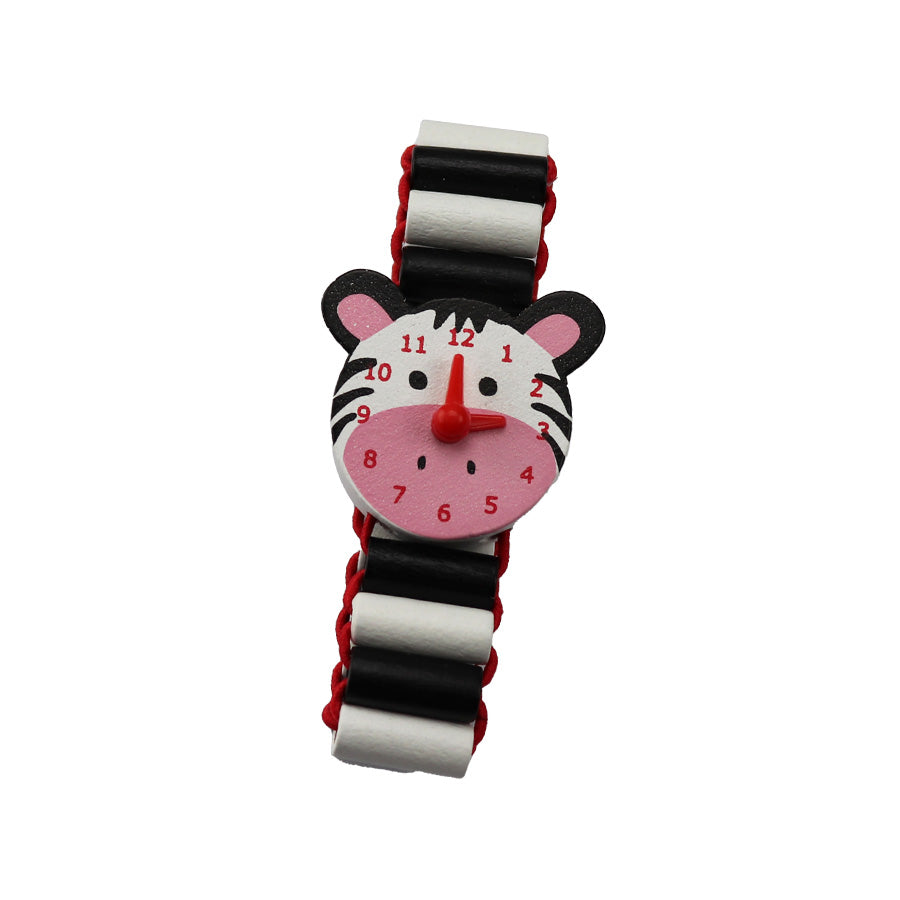 Holzuhr für Kinder Zebra Emma