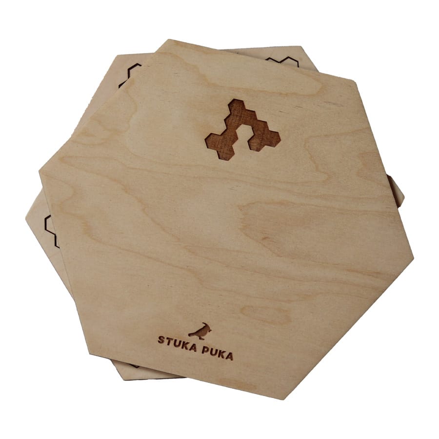 Stuka Puka Puzzles & Geduldspiele Holzpuzzle "Honigwabe"