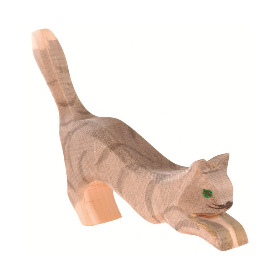 Ostheimer Holzfiguren Ostheimer Katze springend