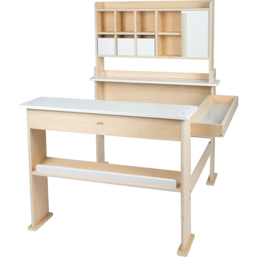 Legler Kaufladen small foot Kaufladen – stabiler Holz-Verkaufsstand im modernen Design