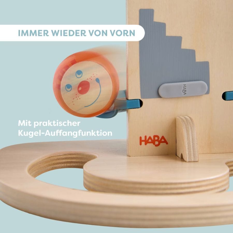 HABA Kugelbahn HABA Stand-Kugelbahn Kullerhaus – Kugelbahn ab 1 Jahr