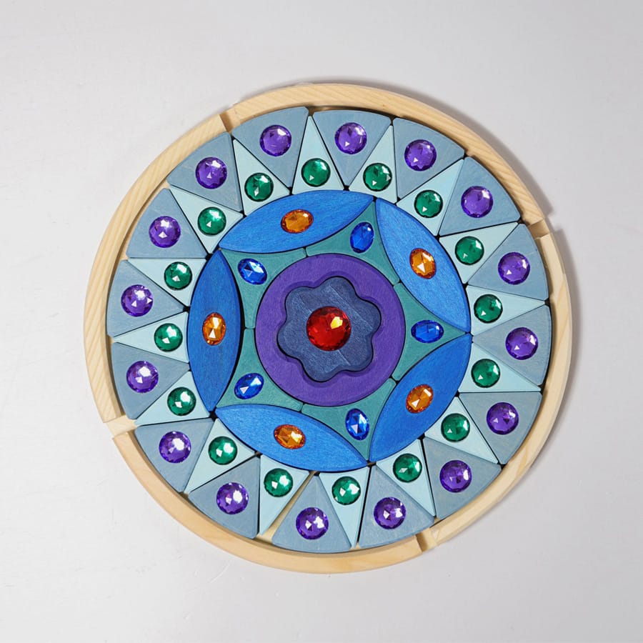 GRIMM'S Bausteine & Bauspielzeug Kleines Glitzermandala