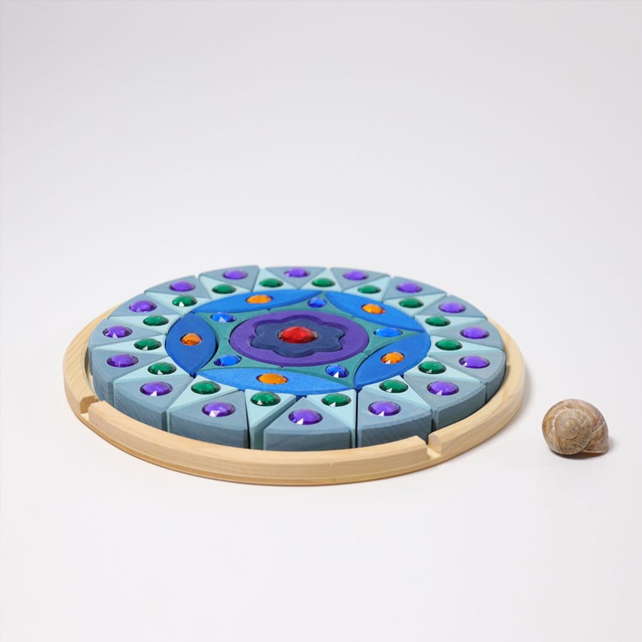 GRIMM'S Bausteine & Bauspielzeug Kleines Glitzermandala