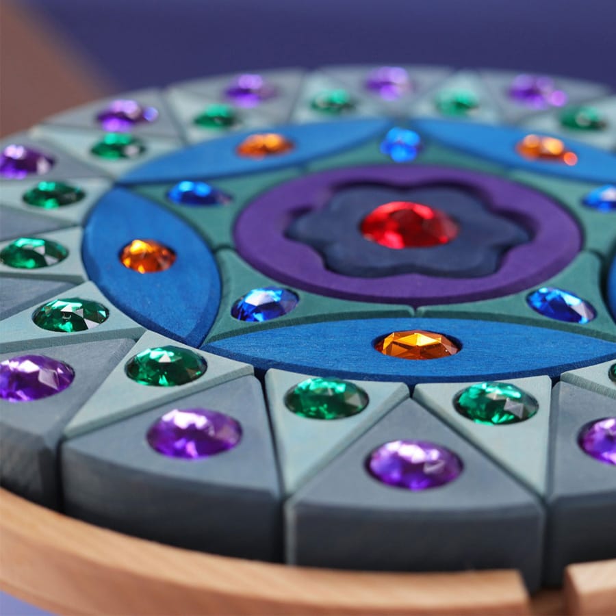 GRIMM'S Bausteine & Bauspielzeug Kleines Glitzermandala