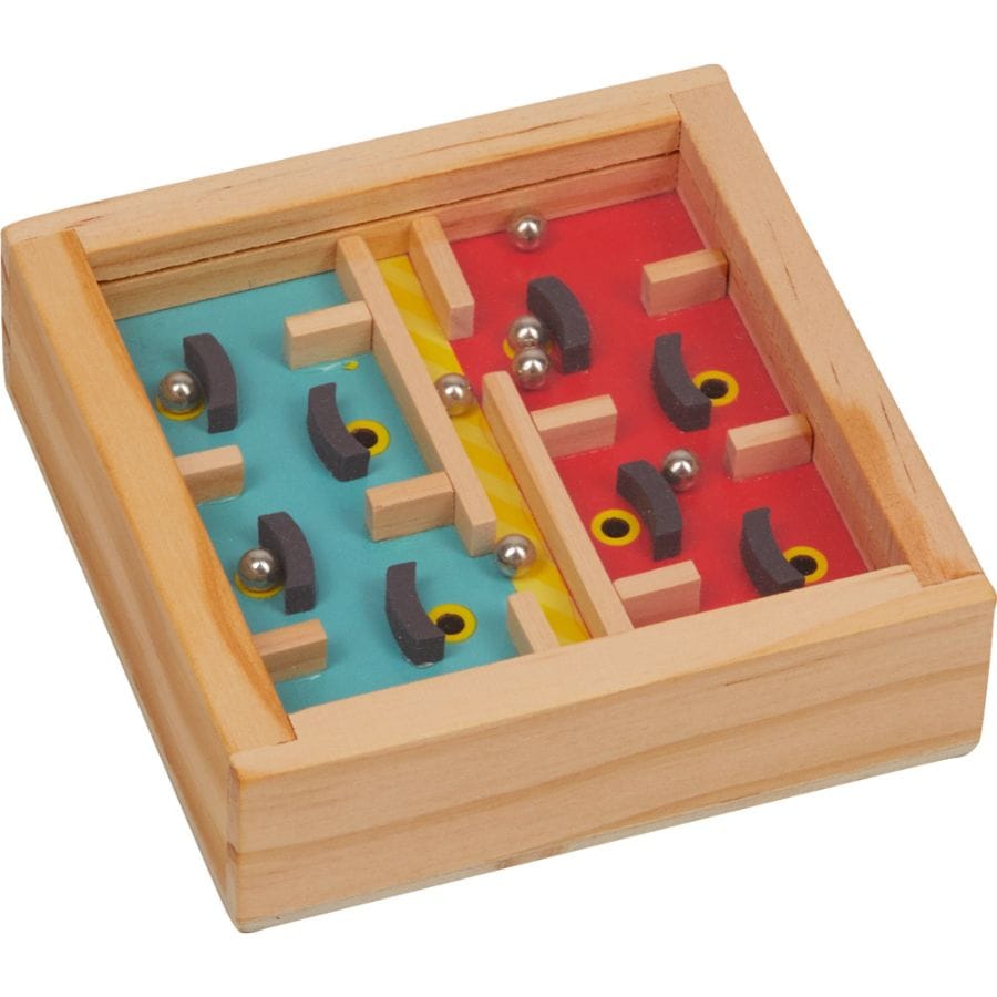 Spiegelburg Geschicklichkeitsspiele Blau Spiegelburg Holz-Geduldsspiel Labyrinth – Konzentration & Geschick ab 4 Jahren