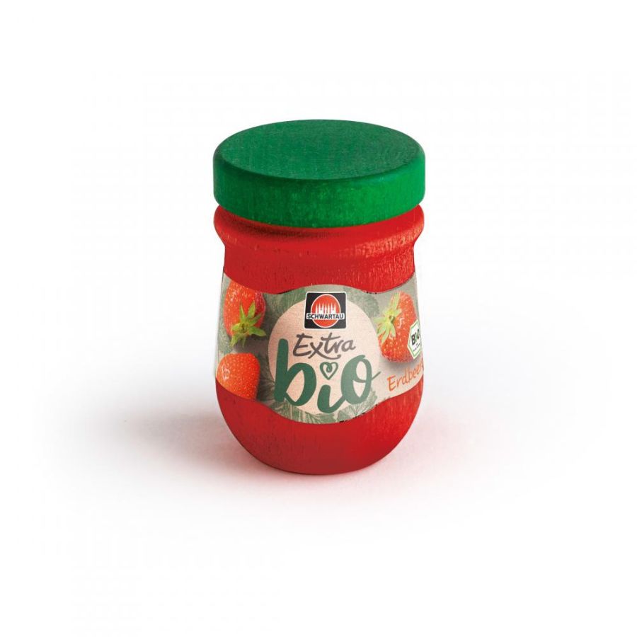 Erzi Marmelade Schwartau Erdbeere aus Holz für den Kaufladen ... Erzi Marmelade Schwartau Erdbeere aus Holz für den Kaufladen ...