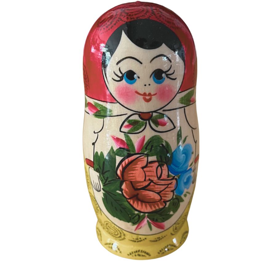 Handbemalte Matroschka Puppen – Russische Schachtelpuppe als Dekoration & Geschenkidee, 13 cm