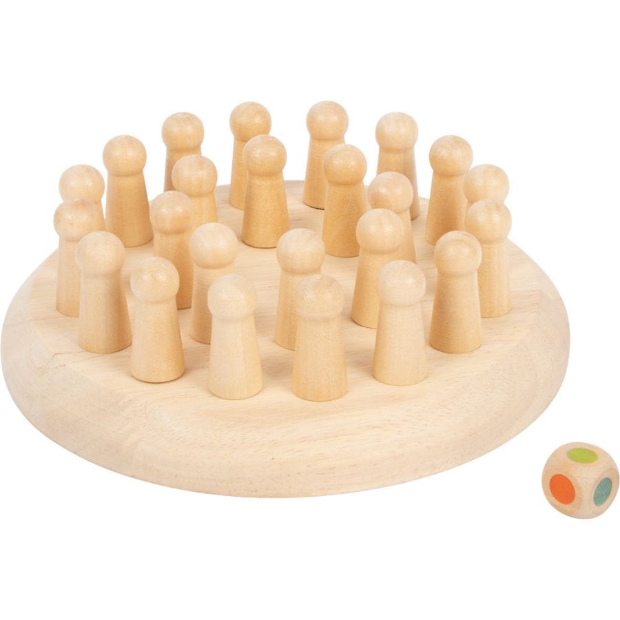 Legler Lernspielzeug small foot Farben-Memo – Lernspiel aus Holz ab 4 Jahren, Konzentration & Farberkennung