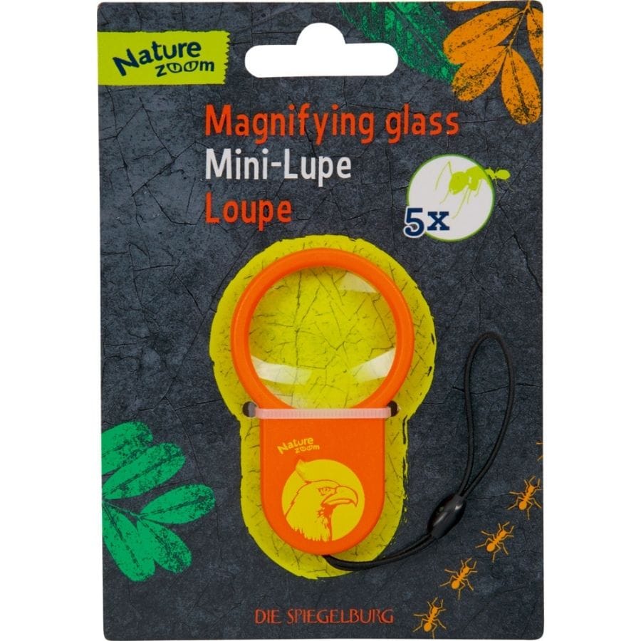 Spiegelburg Spielzeug für draußen Mini-Lupe Nature Zoom mit 5-facher Vergrößerung – Kinder Lupe ab 5 Jahre