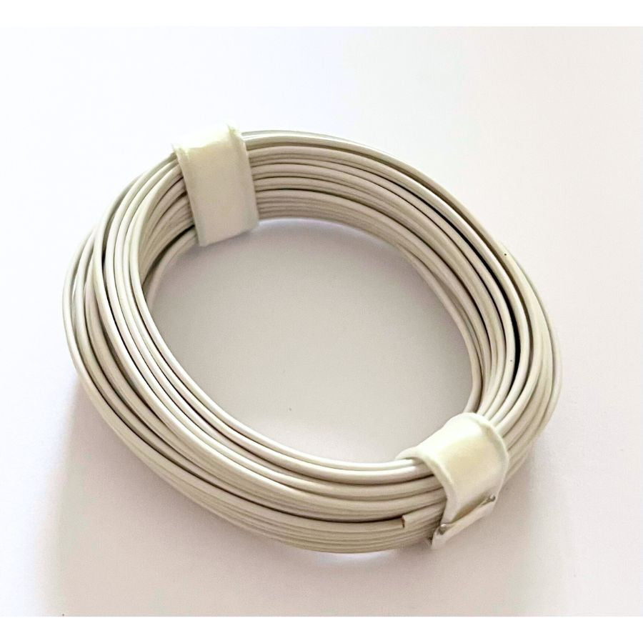 Kunststofflitze 2-adrig weiß – 2 m Kabel für Puppenhaus-Elektrik (3,5 V), Kahlert ab 3 Jahre