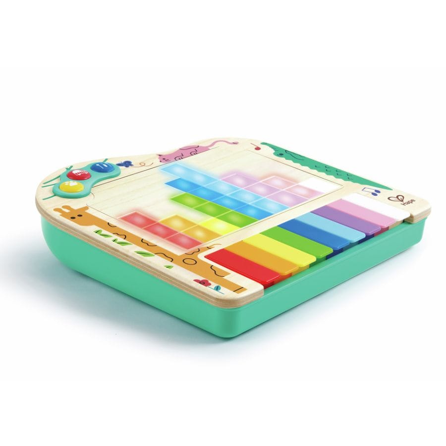 Toynamics Lernspielzeug Hape Pixel Piano – Lern-Klavier für Kinder 1-6 Jahre mit Licht & Tiergeräuschen