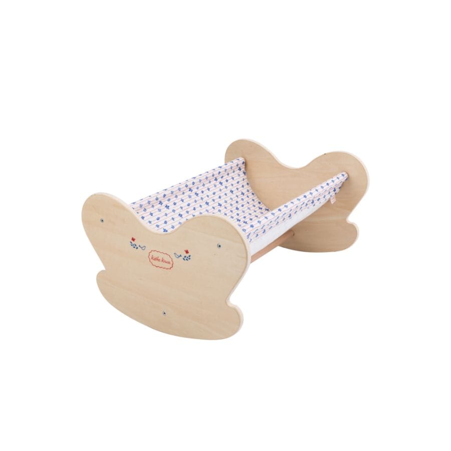 Toynamics Puppen und Zubehör Käthe Kruse Waldorf-Puppenwiege aus Holz – Puppenbett ab 3 Jahren, robust & detailreich