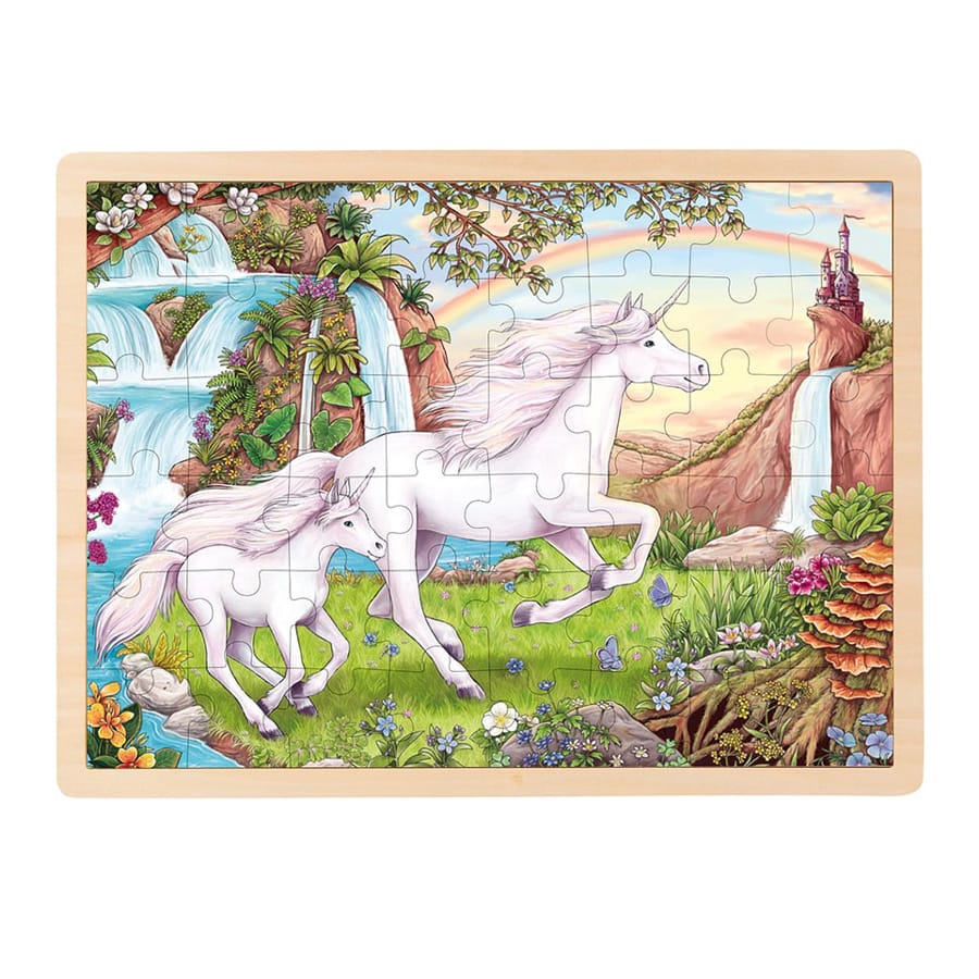 Goki Puzzles Einlegepuzzle Einhorn 48 Teile
