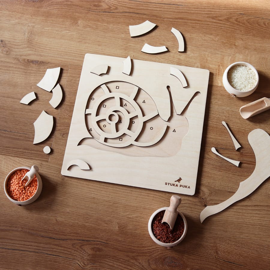 Stuka Puka Legespiele Holzpuzzle "Schnecke"