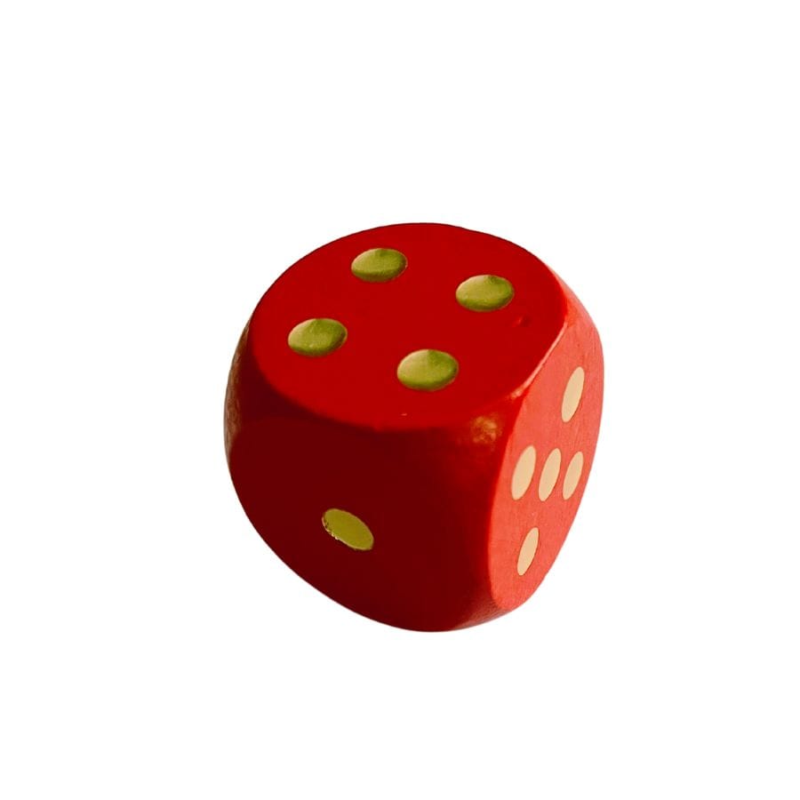 weible Spiele Gesellschaftsspiel Rot Weible Holzwürfel 30 mm – Farbige Spielwürfel aus Ahornholz, ab 4 Jahre