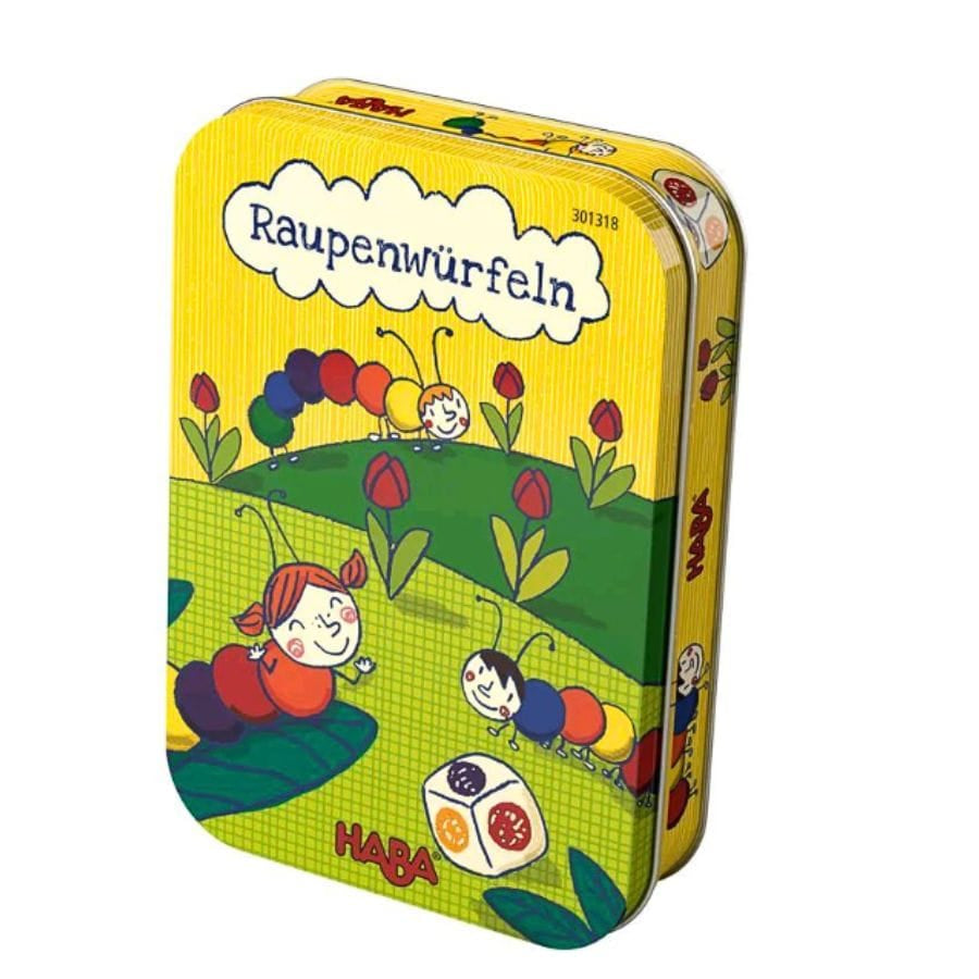 HABA Lernspielzeug HABA Raupenwürfeln – Farbenfrohes Würfelspiel für Kinder, ab 3 Jahre